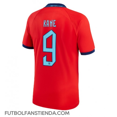 Inglaterra Harry Kane #9 Segunda Equipación Mundial 2022 Manga Corta